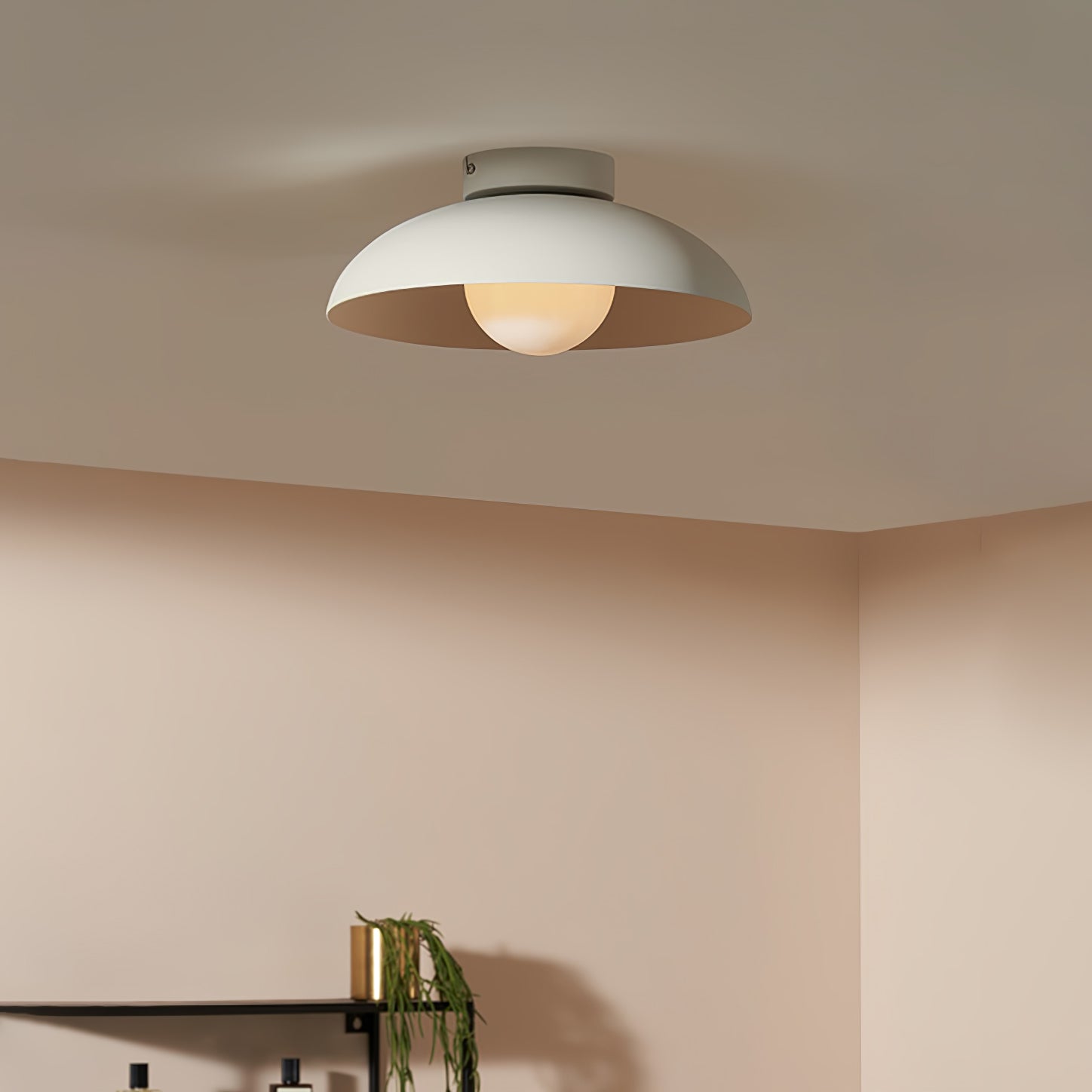 ハーパー ガラス ドーム シーリング ランプ