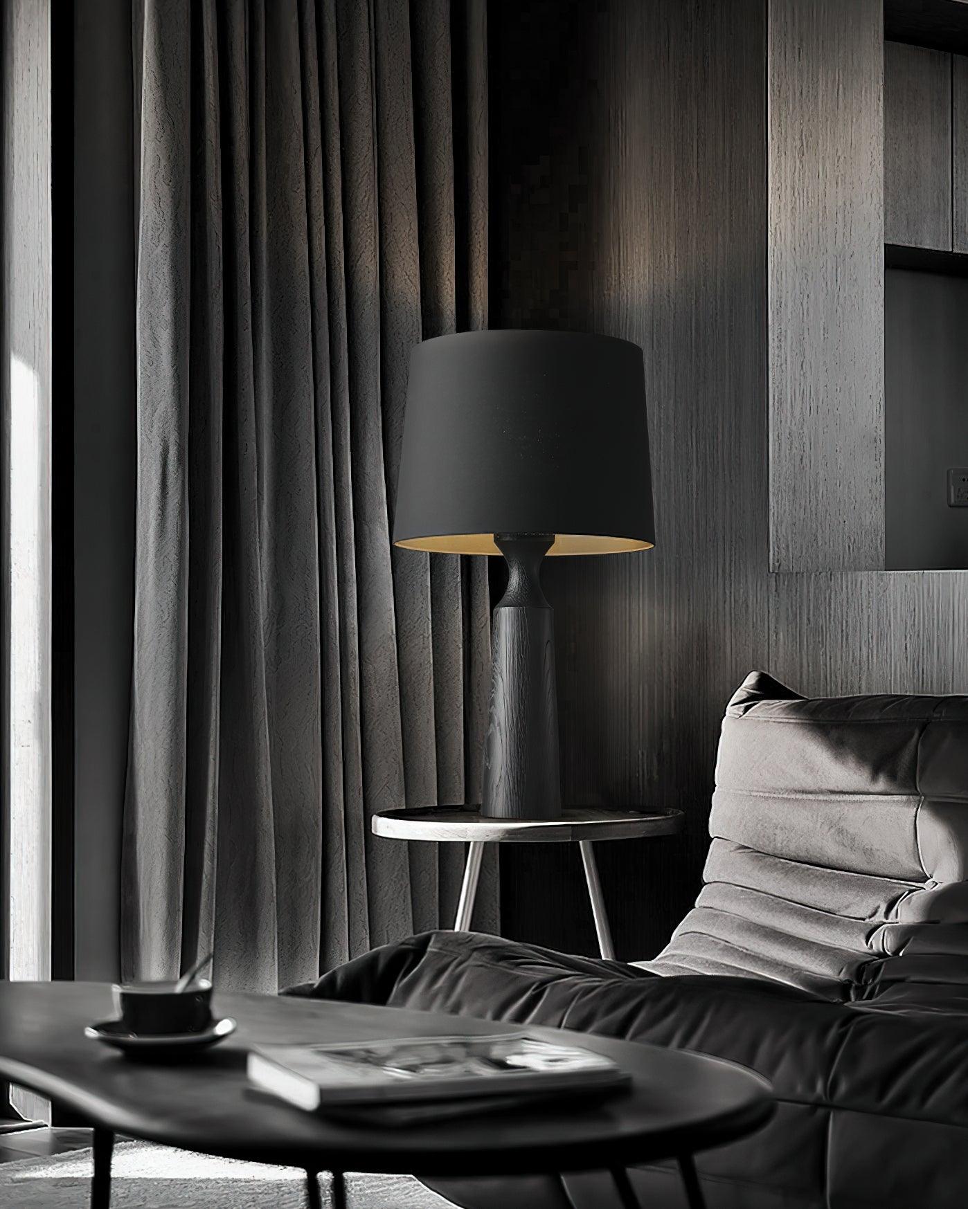 木源テーブルランプ