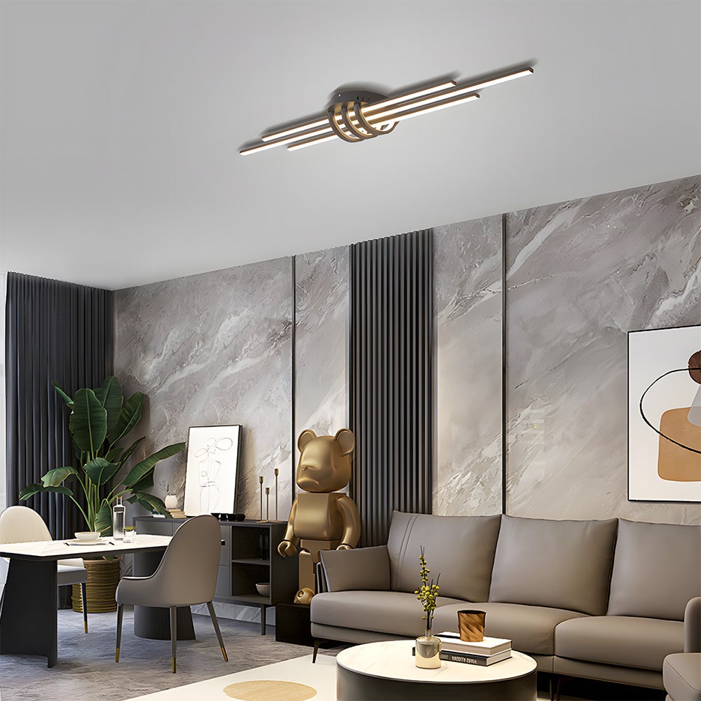 モダンなデザインラインのアルミ製廊下用天井ランプ