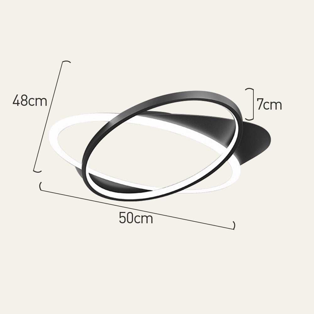 リビングルーム用工業用アイアンブラックフラッシュLEDシーリングライト