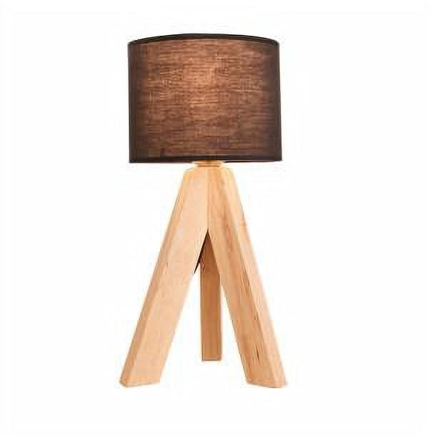 シンプルな木製テーブルライト