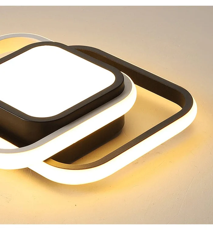 スクエアLEDアクリルリビングルームシーリングライト