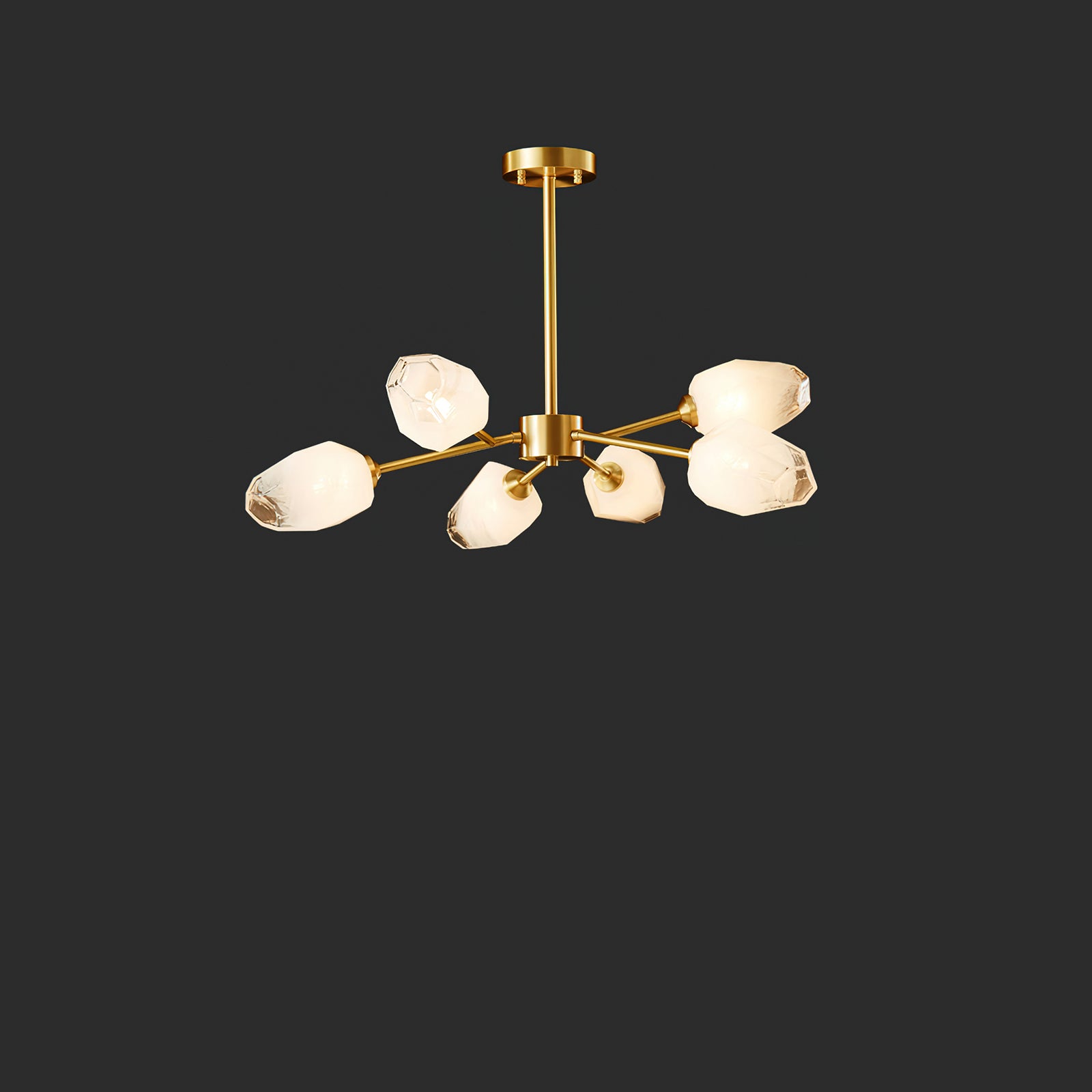 ガラスの千枚通しのシャンデリア