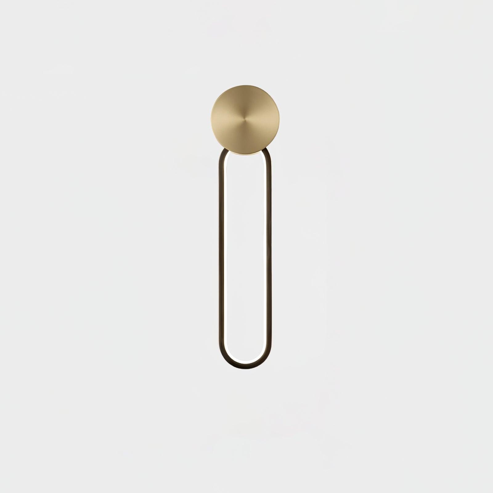 シンプルな楕円形の壁取り付け用燭台