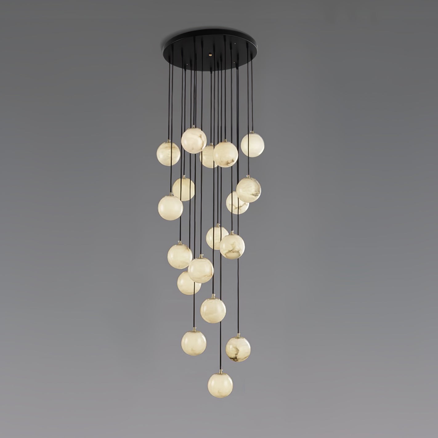 Alabaster Ball suspension lamp