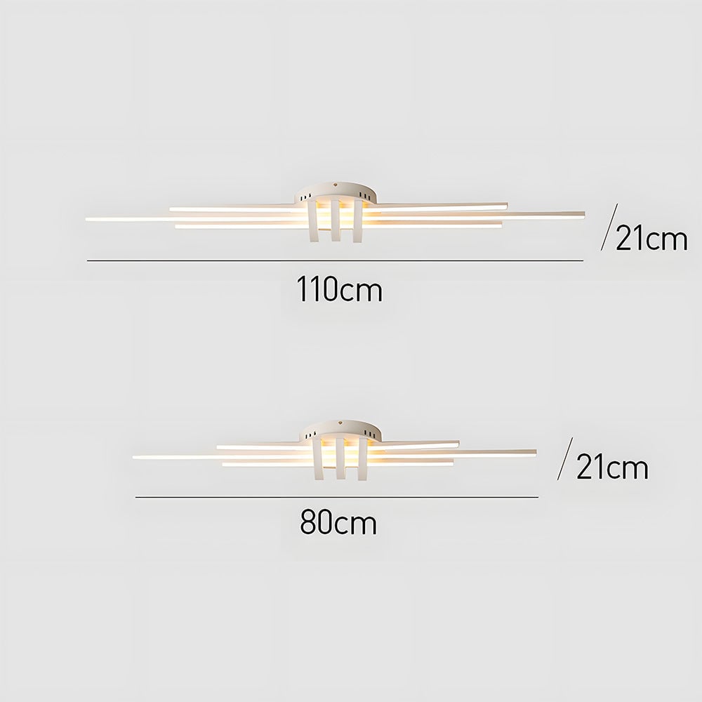 モダンなデザインラインのアルミ製廊下用天井ランプ