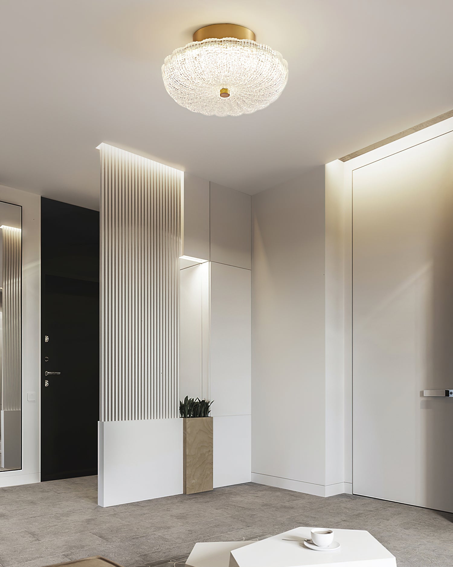 Crystal Halo Ceiling Light