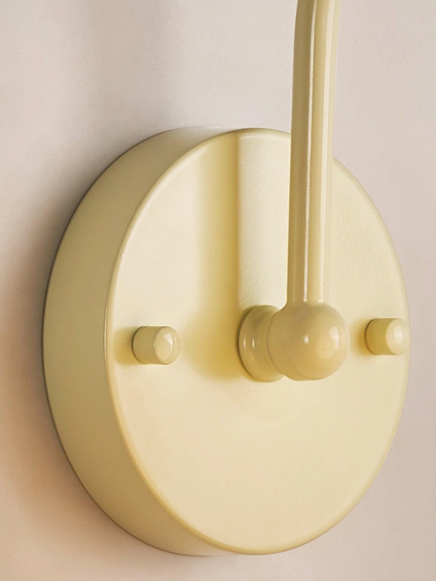 ミルクホワイトフローラルウォールランプ