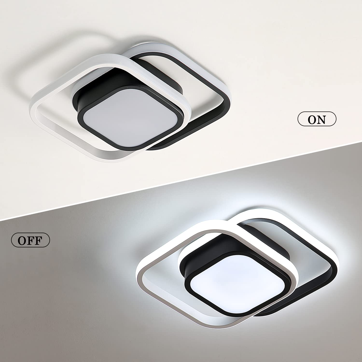 スクエアLEDアクリルリビングルームシーリングライト