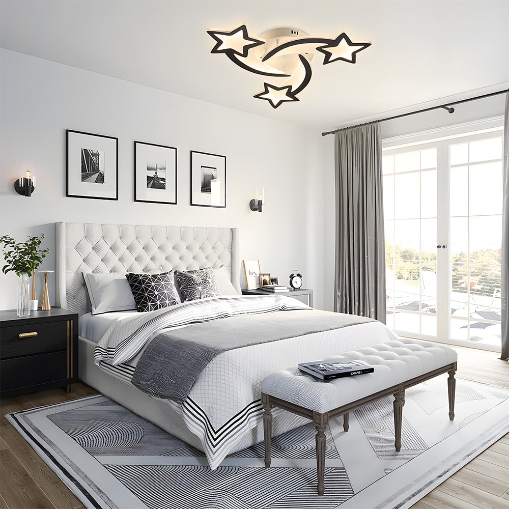 クリエイティブスターデザインリビングルームLEDシーリングライト