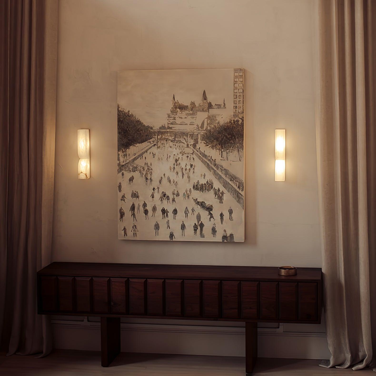 アラバスター エッセンスの壁取り付け用燭台