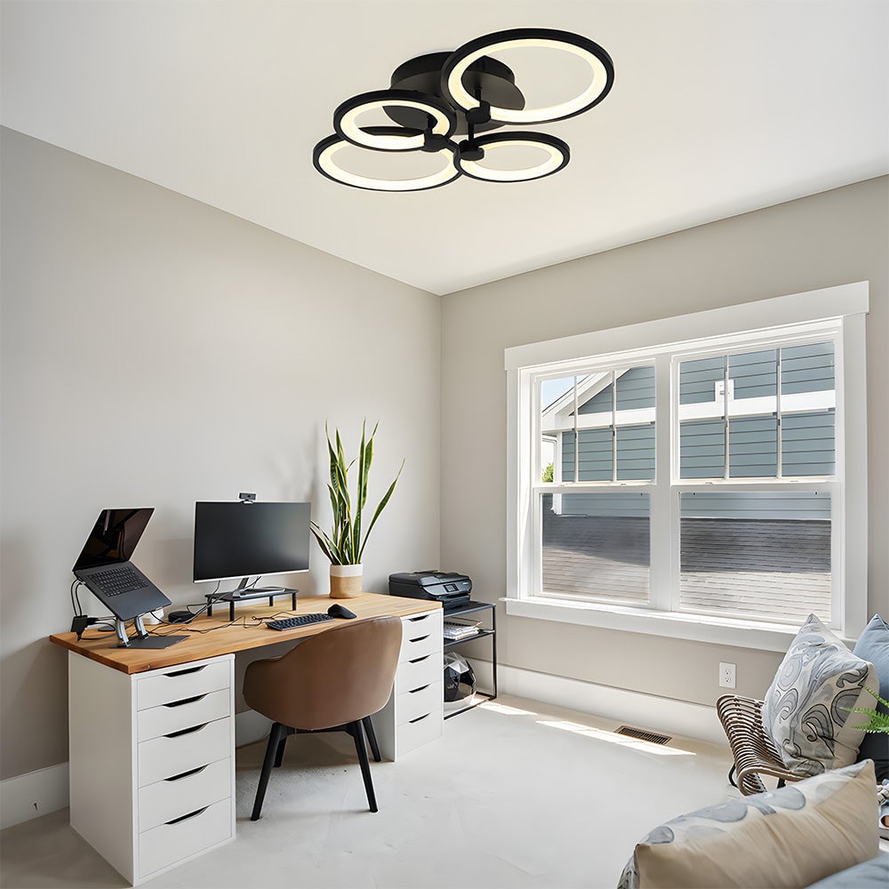 ユニークなデザインのマルチサークルLEDリビングルームシーリングライト
