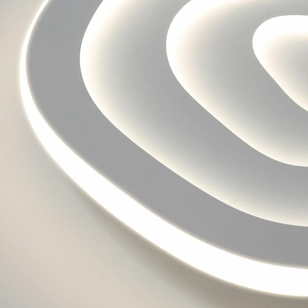 寝室用モダンなホワイトジオメトリLEDシーリングライト