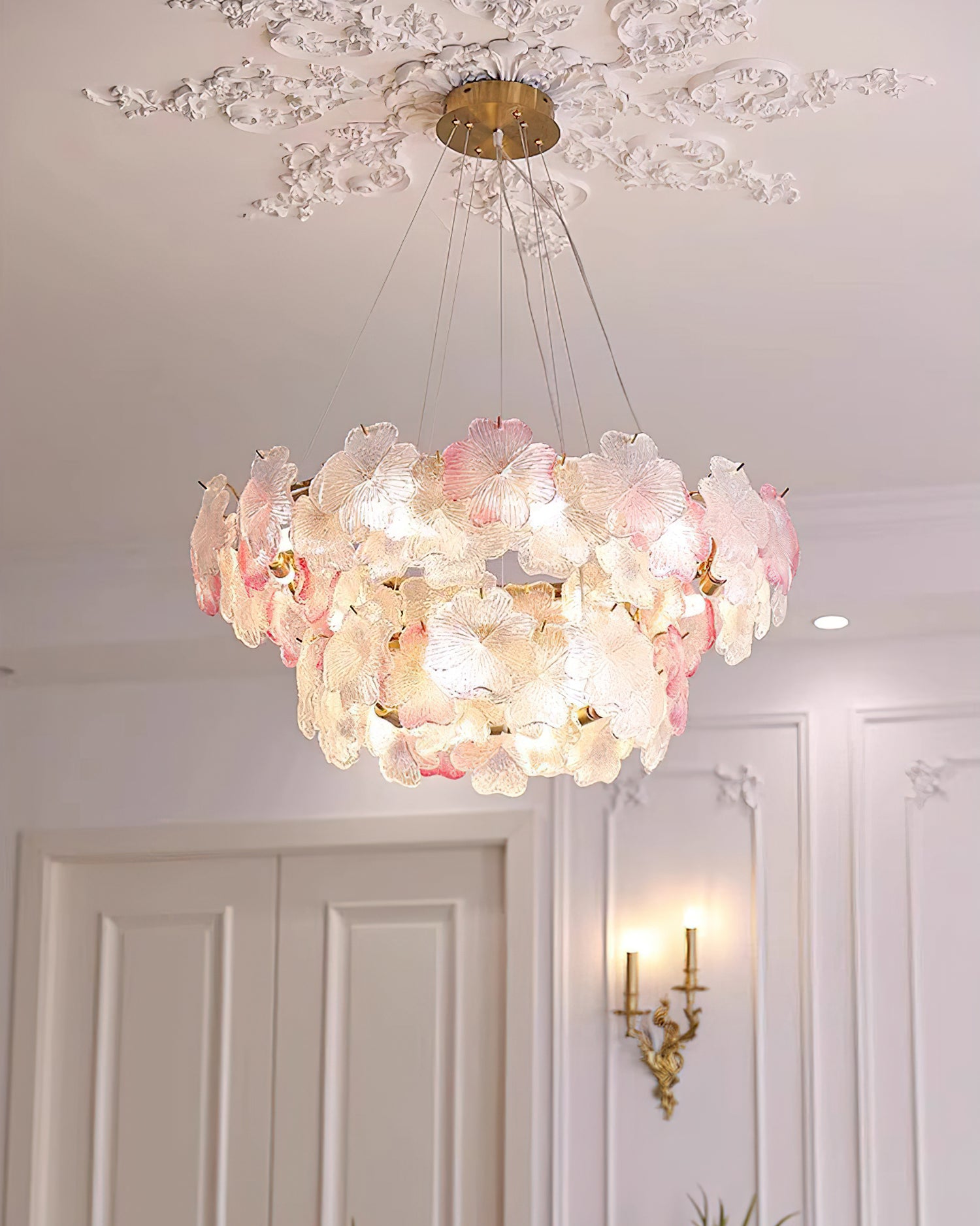 Charlotte Glass Flower Chandelier
