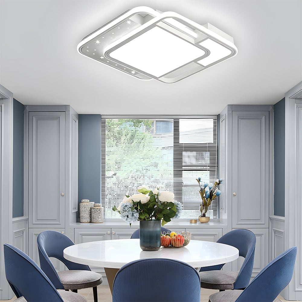 モダンな星空模様の白色LEDリビングルーム用シーリングライト