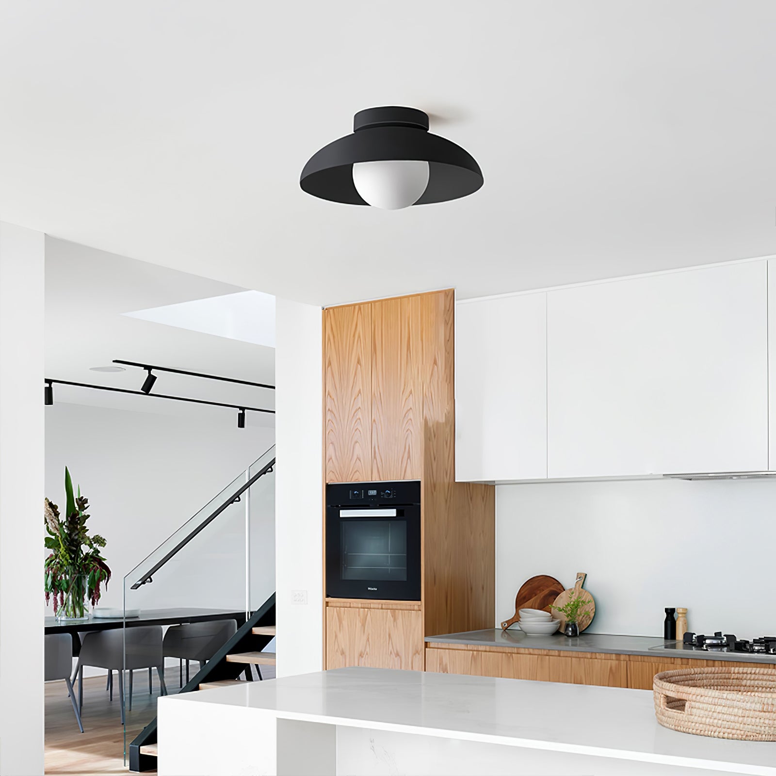 ハーパー ガラス ドーム シーリング ランプ