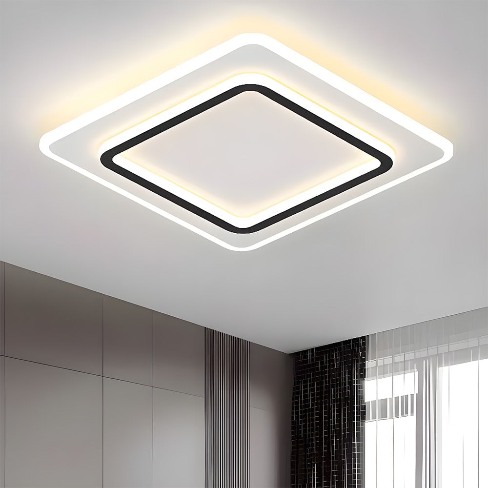 シンプルでクリエイティブなホワイトメタルLED寝室用シーリングライト