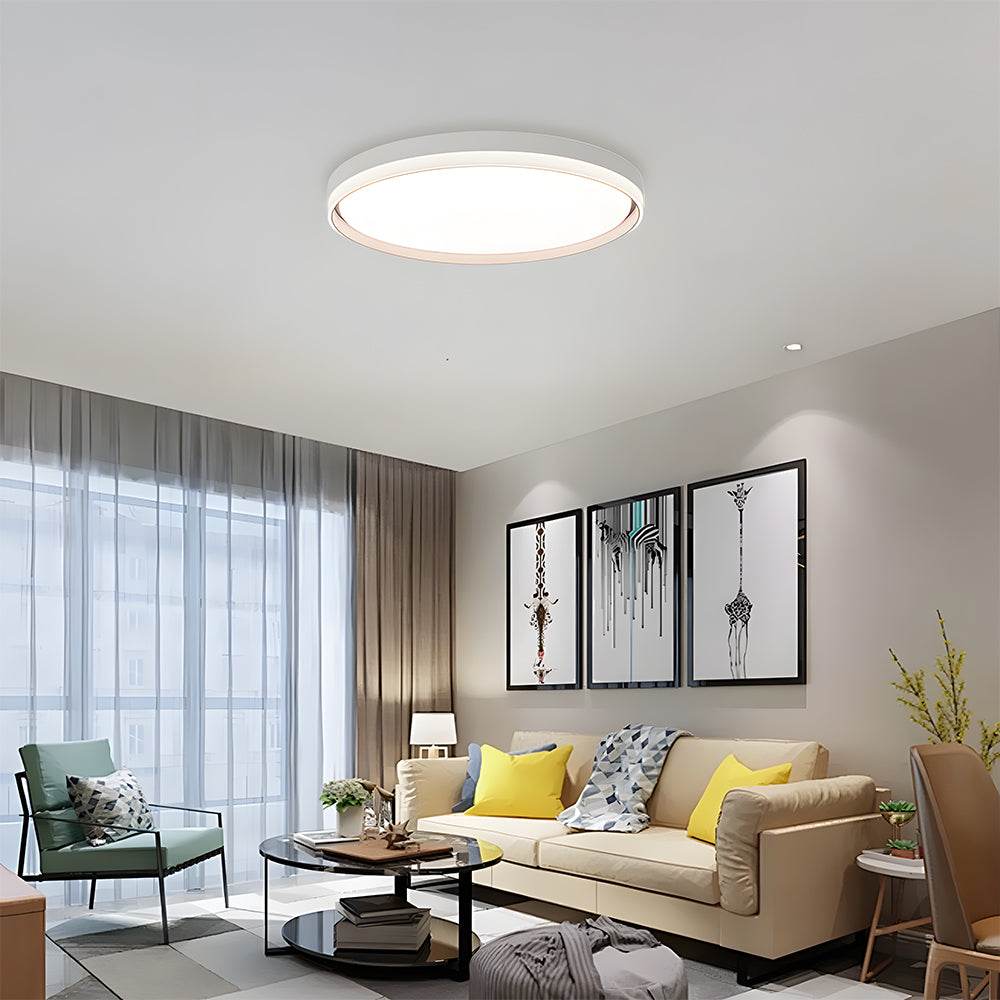 シンプルでミニマリストな超薄型フラッシュシーリングランプ