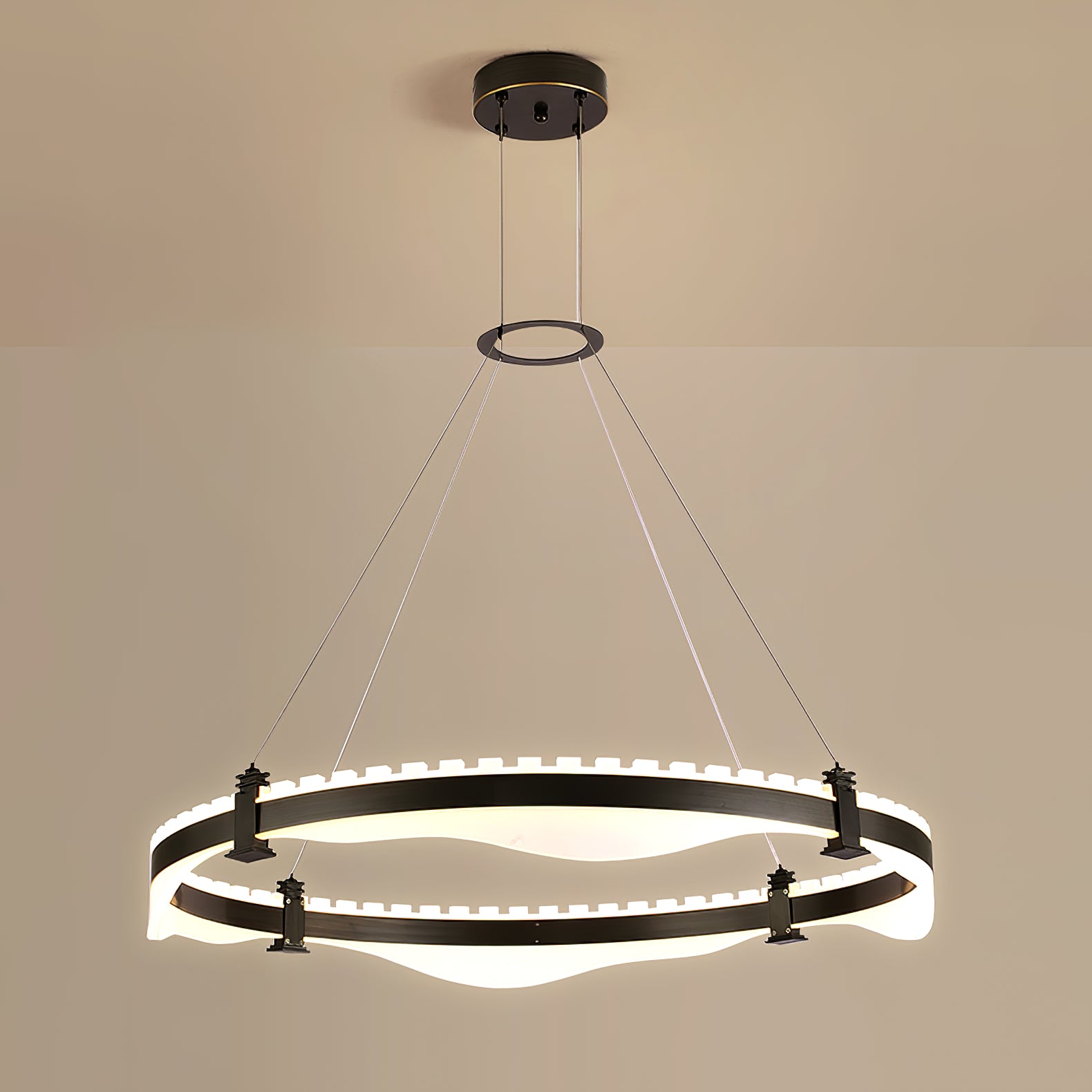 Ring Metallic Chandelier