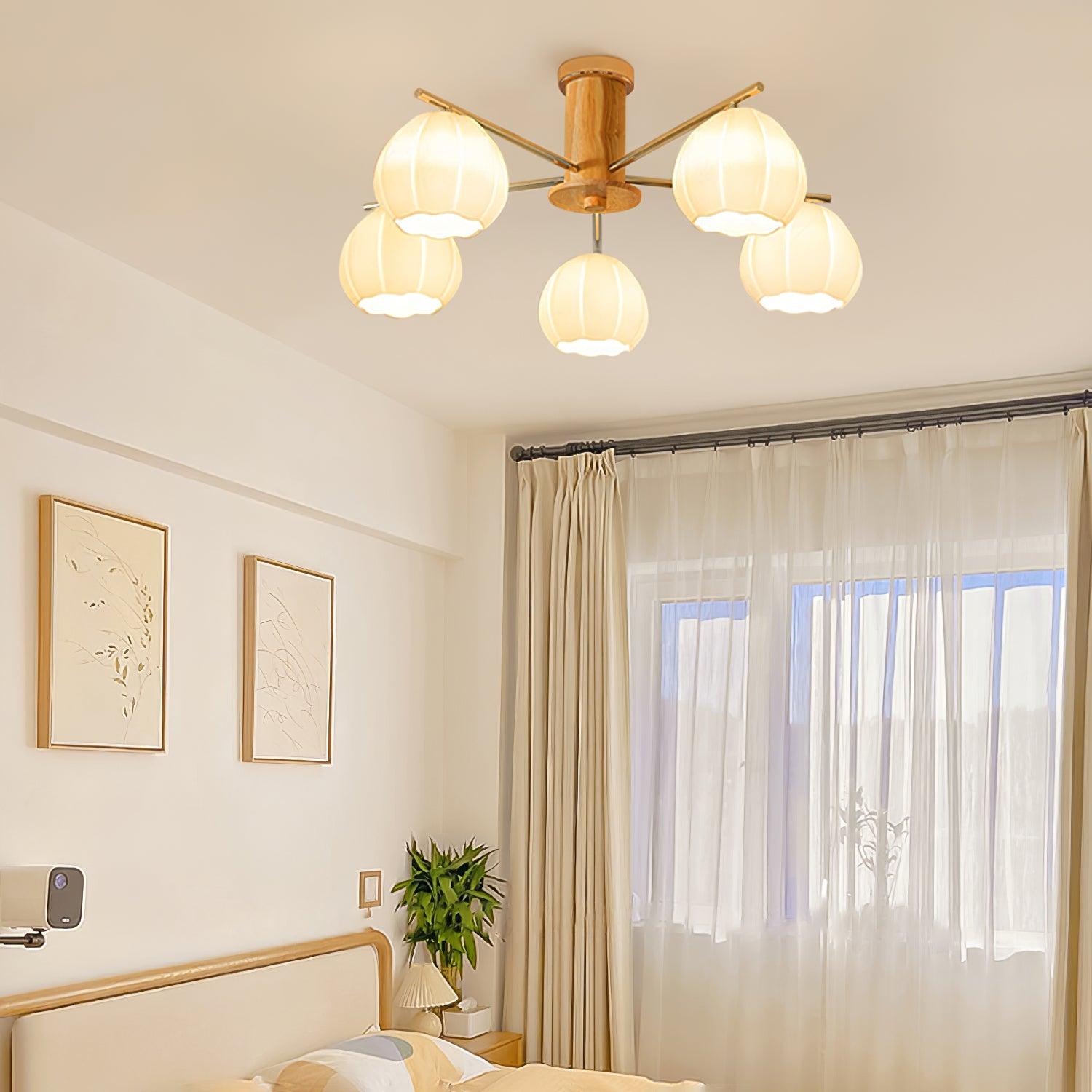 花のつぼみシーリングランプ