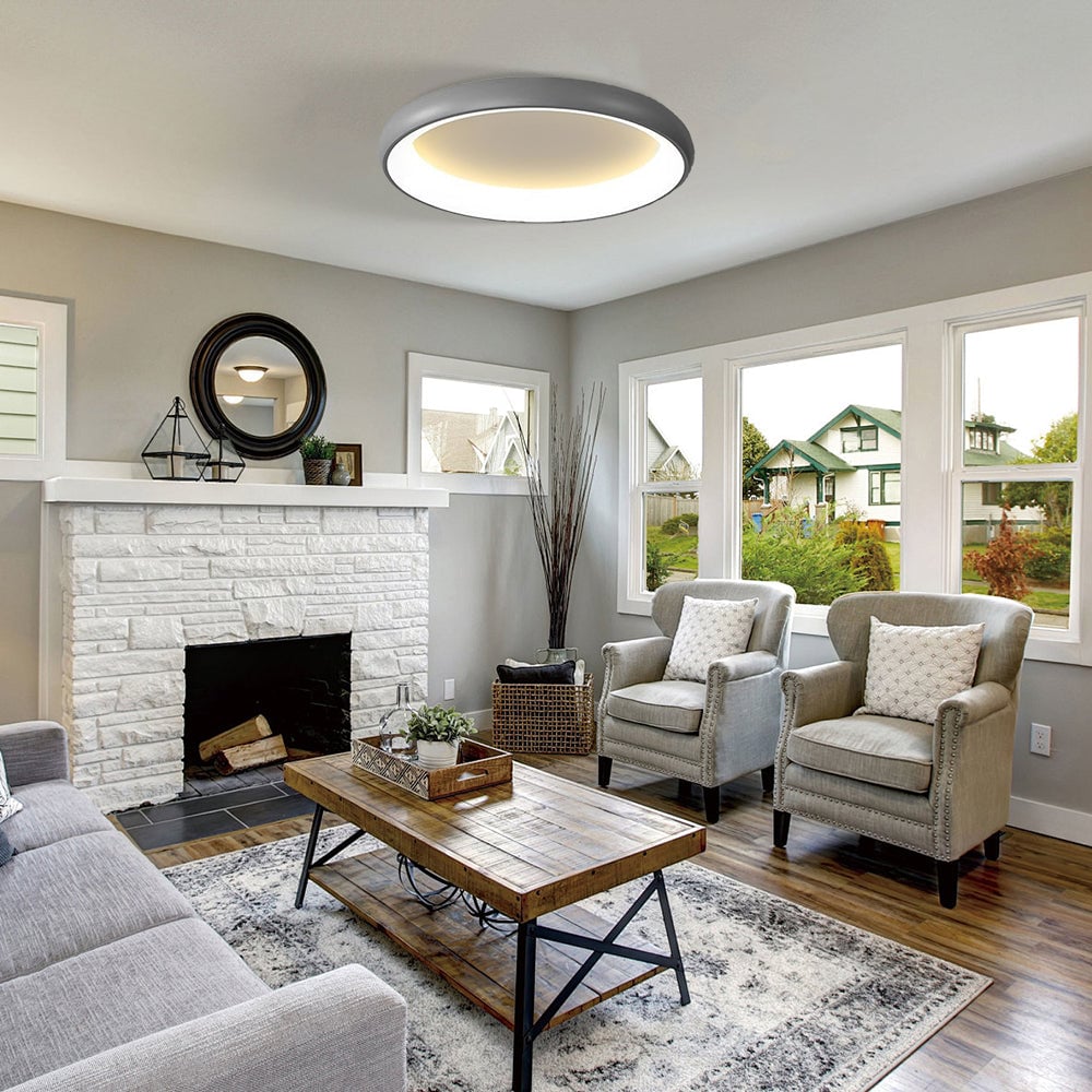 天井に近接するモダンなLEDフラッシュシーリングライト