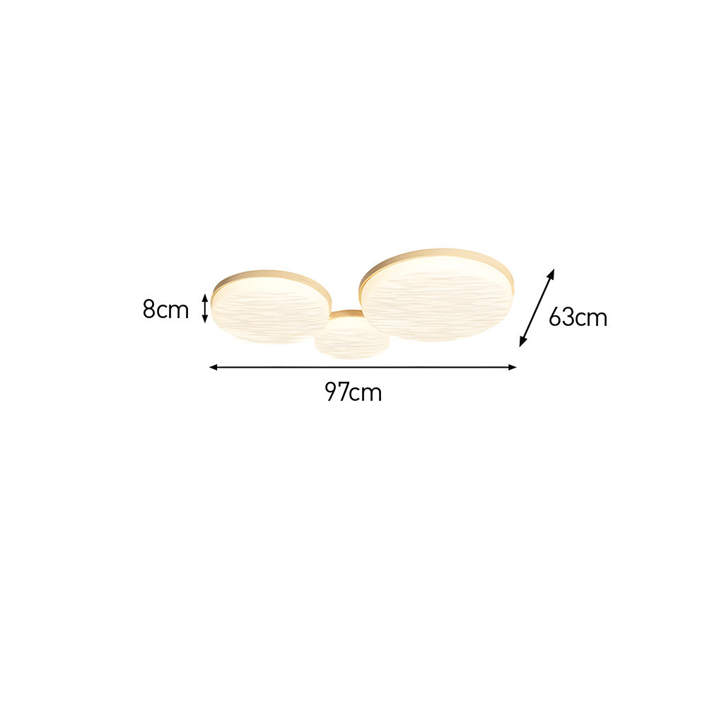 モダンな鉄製寝室用LEDフラッシュシーリングライト