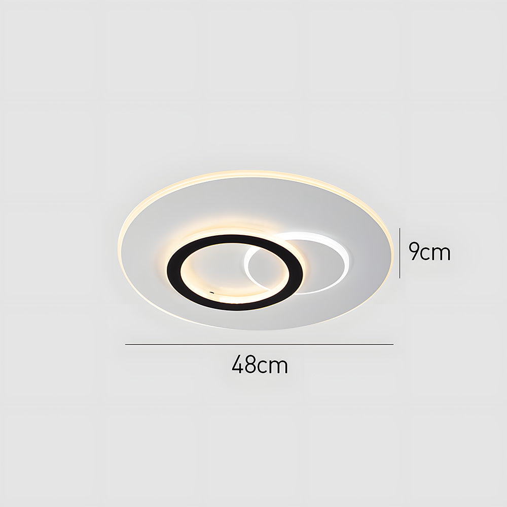 ミニマリストな超薄型メタルリビングルームLEDシーリングライト