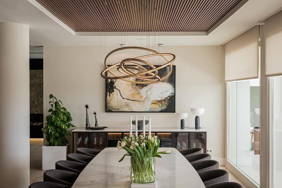 ロホヤのゴールドシャンデリア