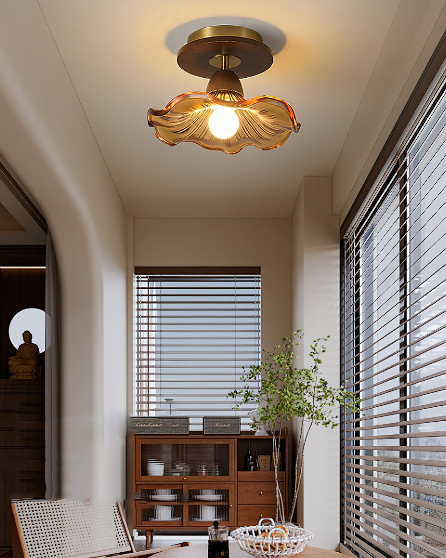 ヒーニーフラワーシーリングライト