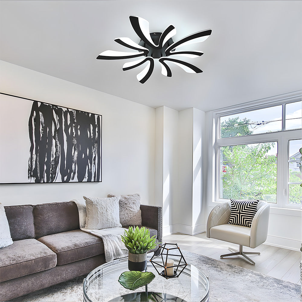 北欧風の花びらアクリル製リビングルーム用シーリングライト