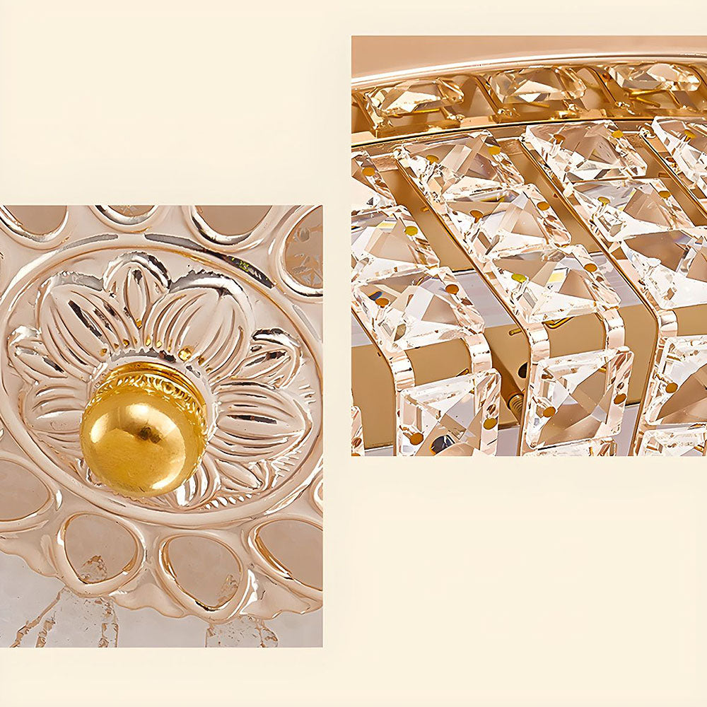 寝室用モダンな丸型クリスタルシーリングライト