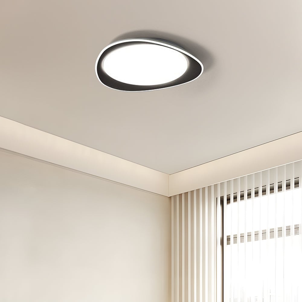 モダンな幾何学模様の調光可能な鉄製リビングルーム用LEDシーリングライト