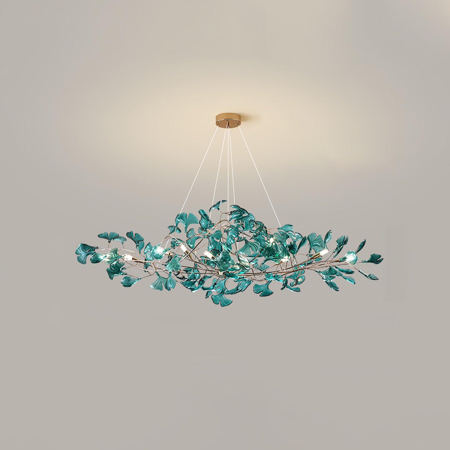 Acrylic Gingko Chandelier