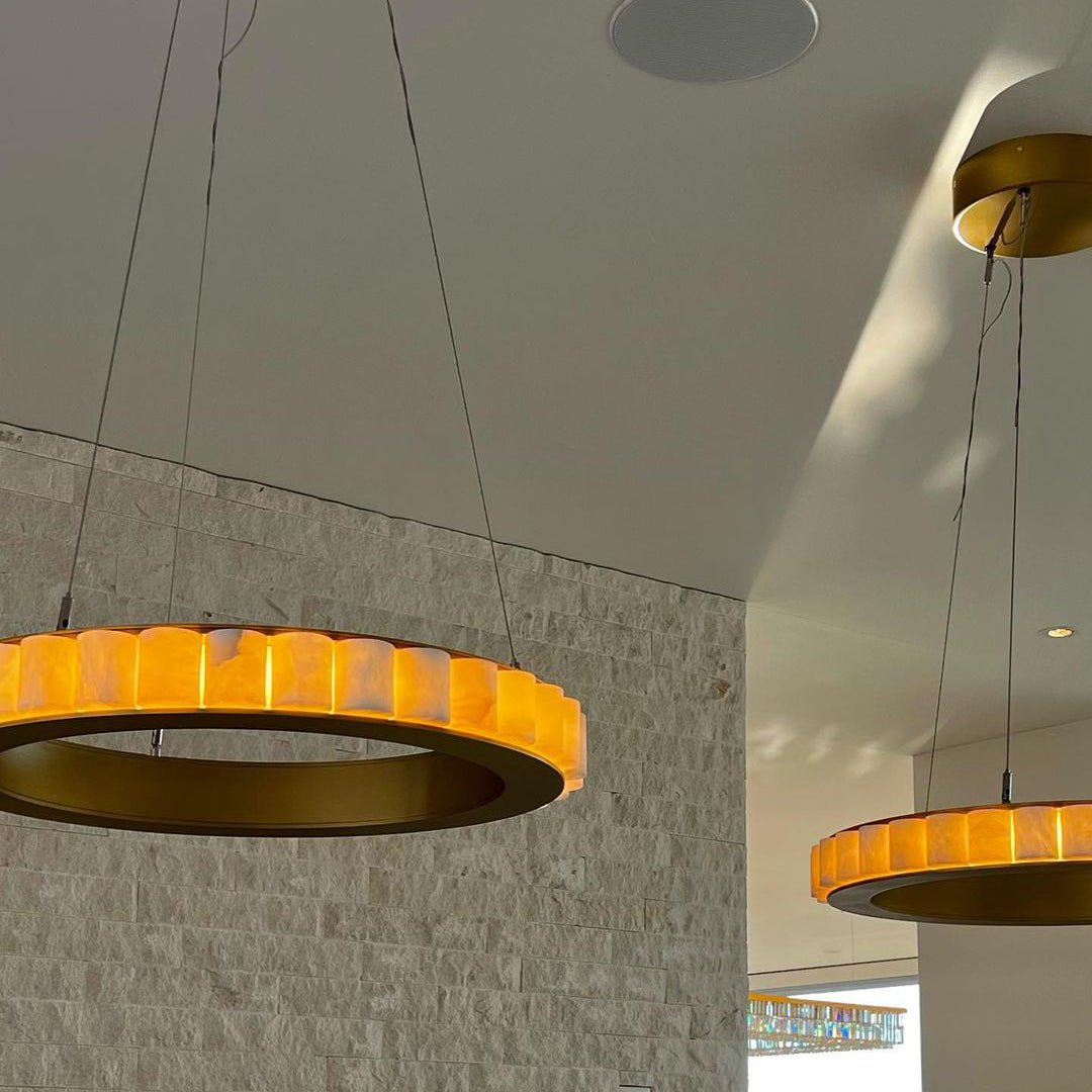 Avalon alabaster Chandelier