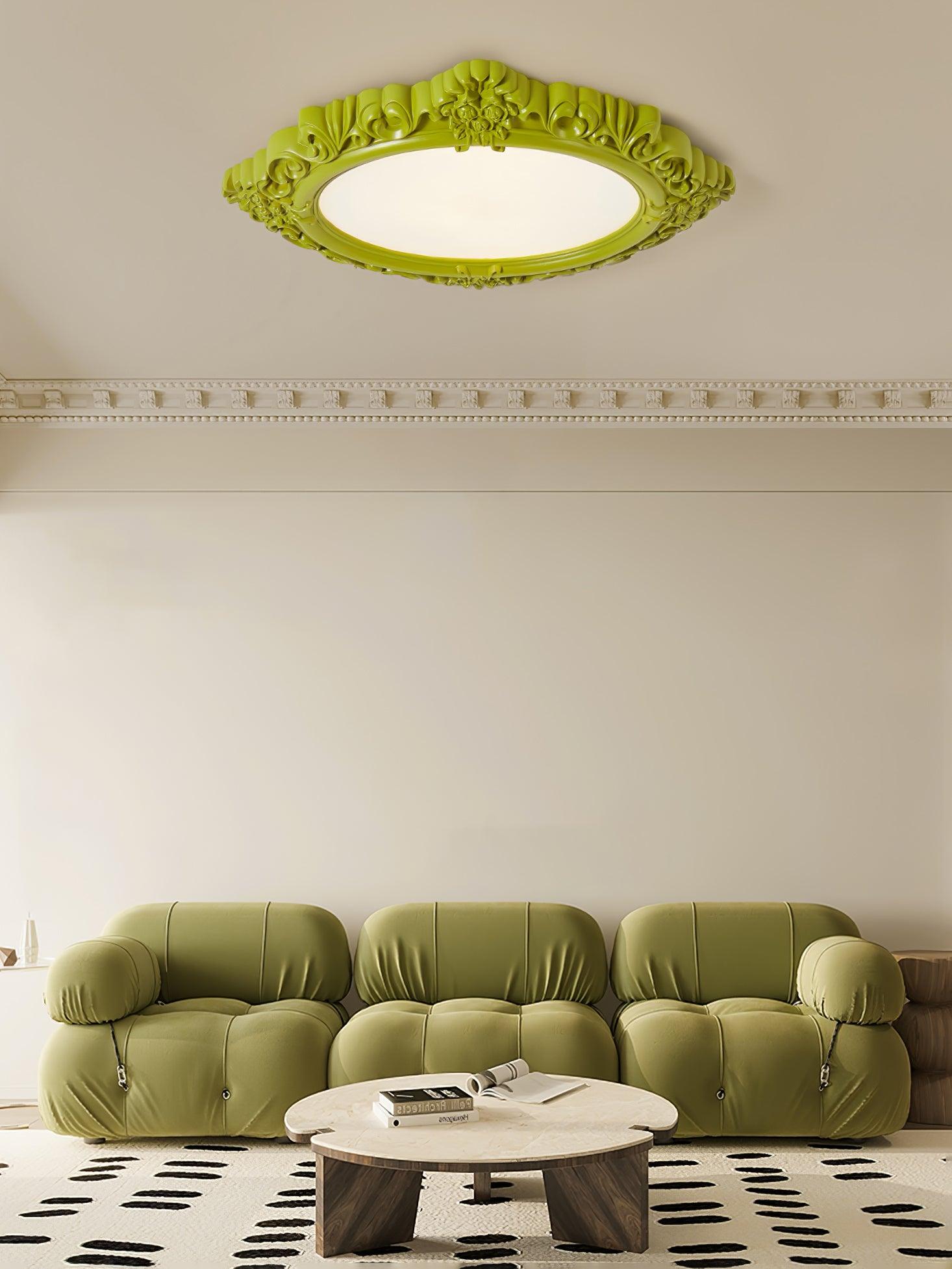 彫刻樹脂シーリングランプ