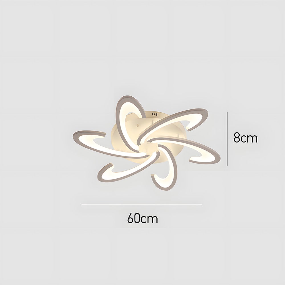 モダンな北欧風アイアンリビングルームLEDシーリングライト