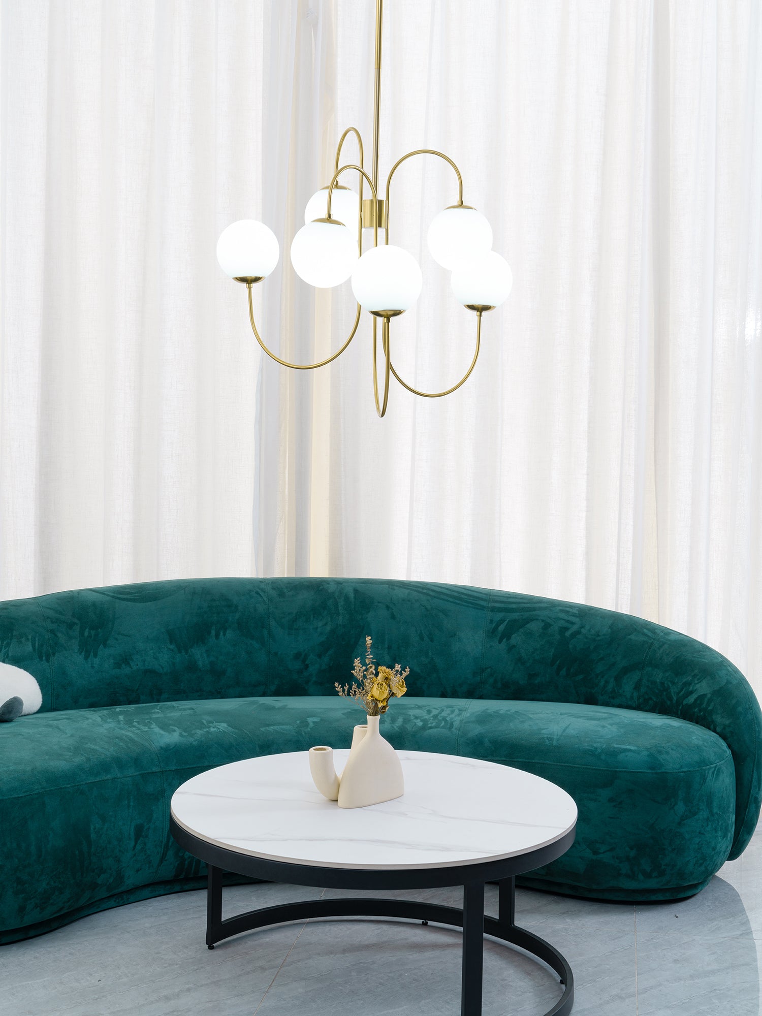 グースネックシャンデリア