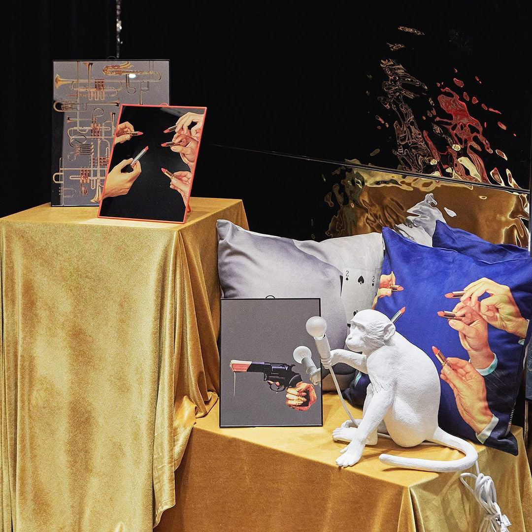 Monkey Resin Table Lamp