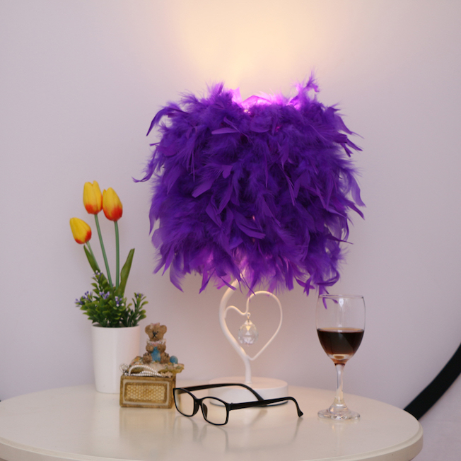 フェザークリスタルテーブルランプ