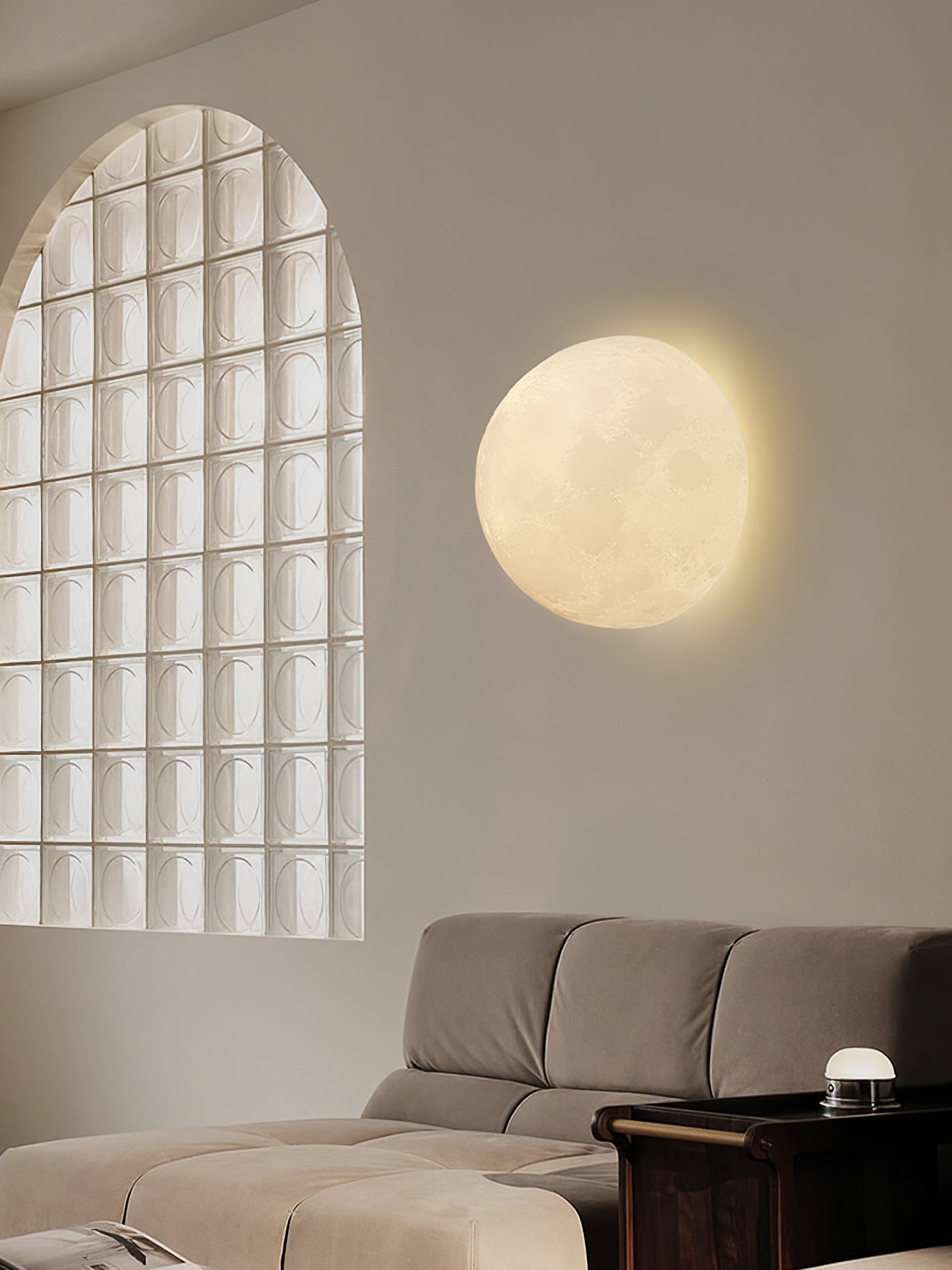 Hemisphere Moon Wall Lamp