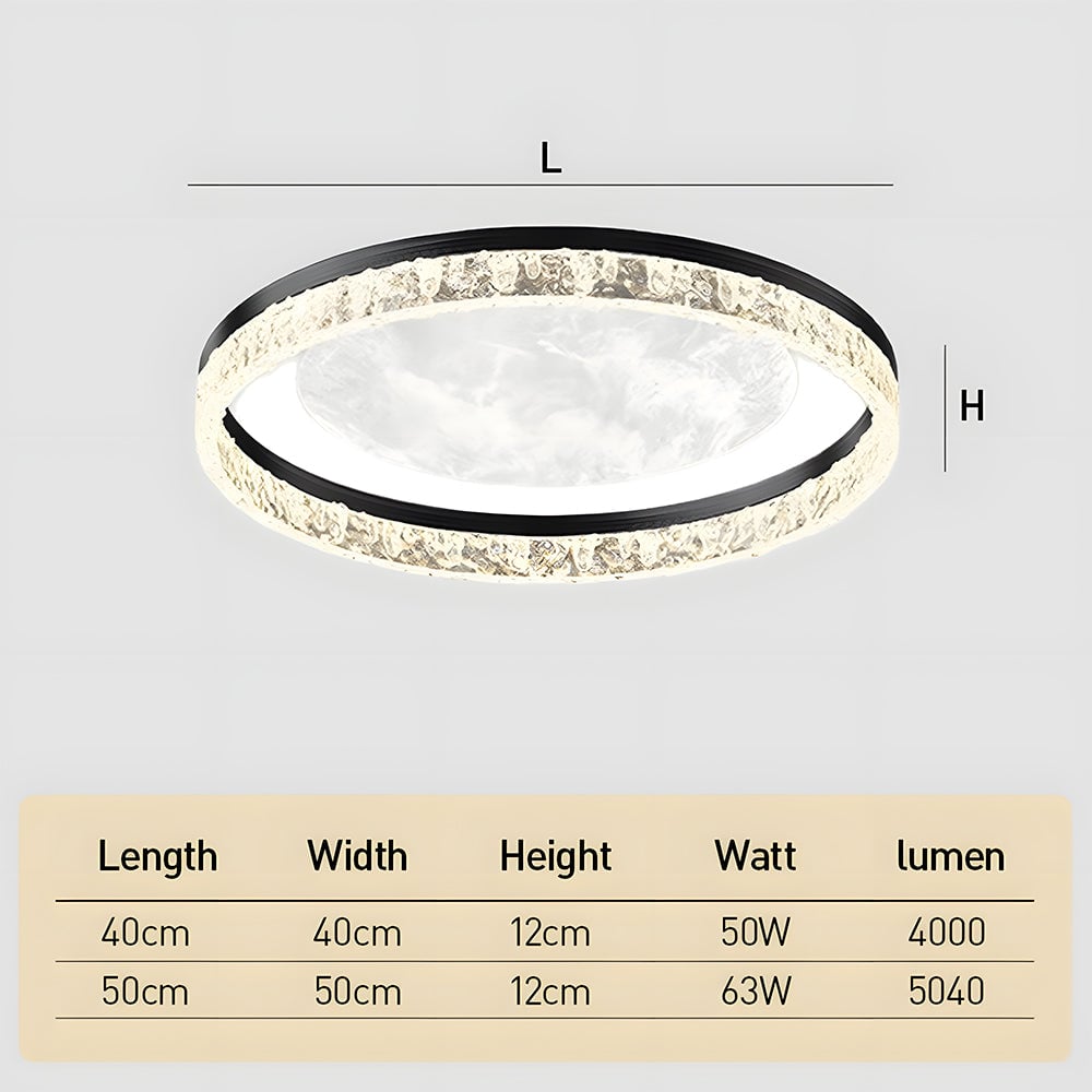 ミニマリストな寝室用LEDシーリングランプ