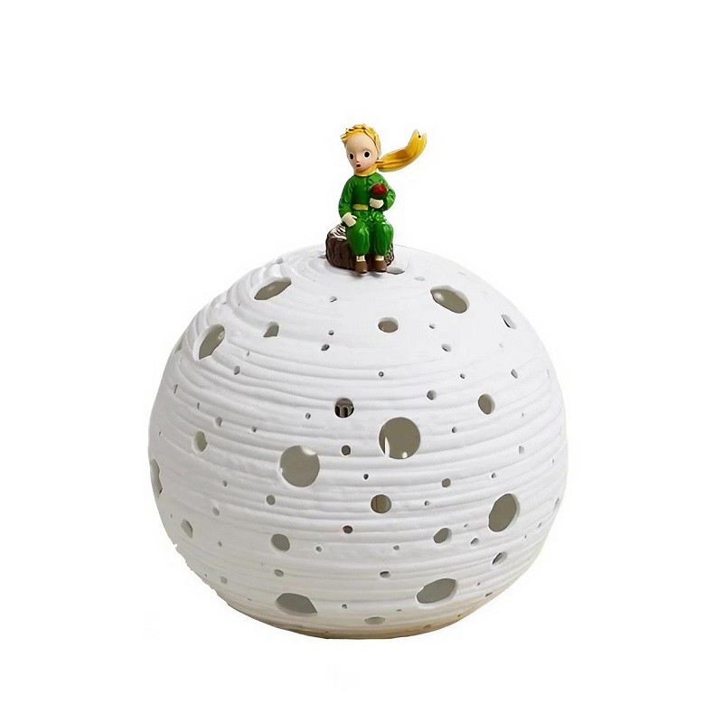 プラネットホワイト寝室用セラミックテーブルランプ