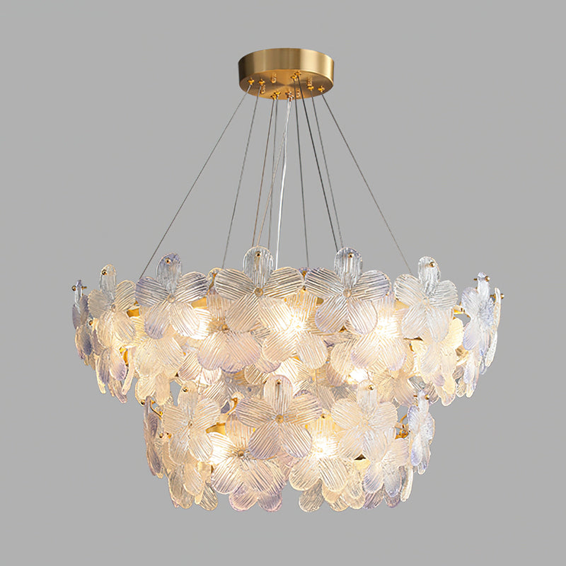 Charlotte Glass Flower Chandelier