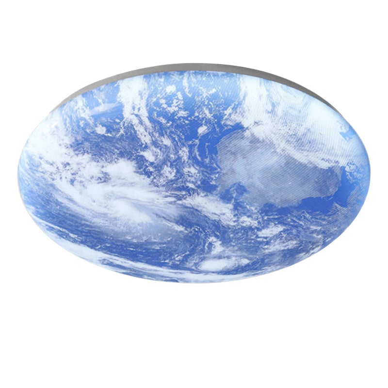 シンプルでミニマリストなムーンラウンドLEDシーリングライト