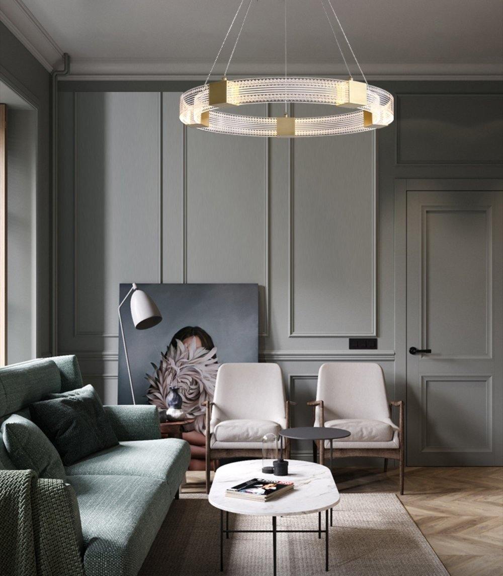 パラレルリングLEDシャンデリア