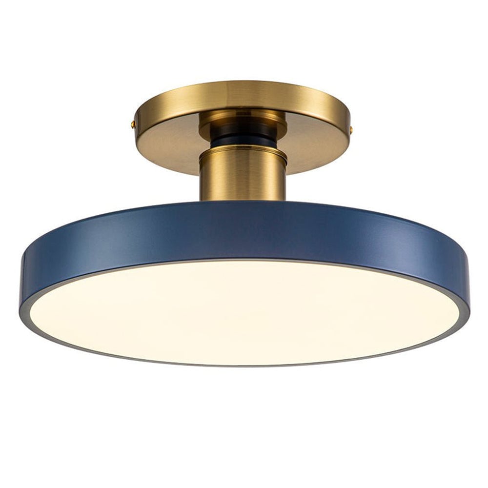 シンプルなブルーの寝室用LEDシーリングライト