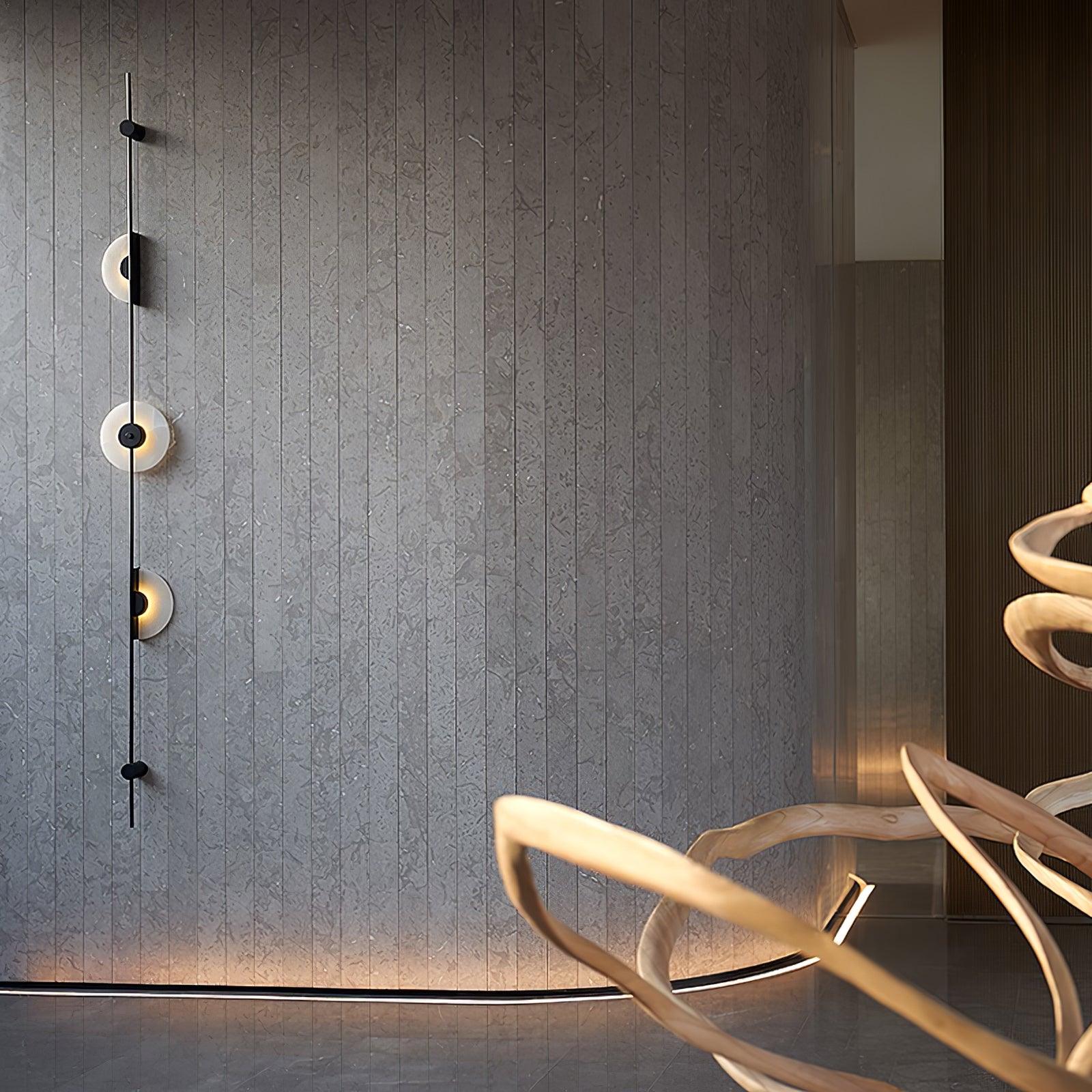 アラバスター垂直壁取り付け用燭台