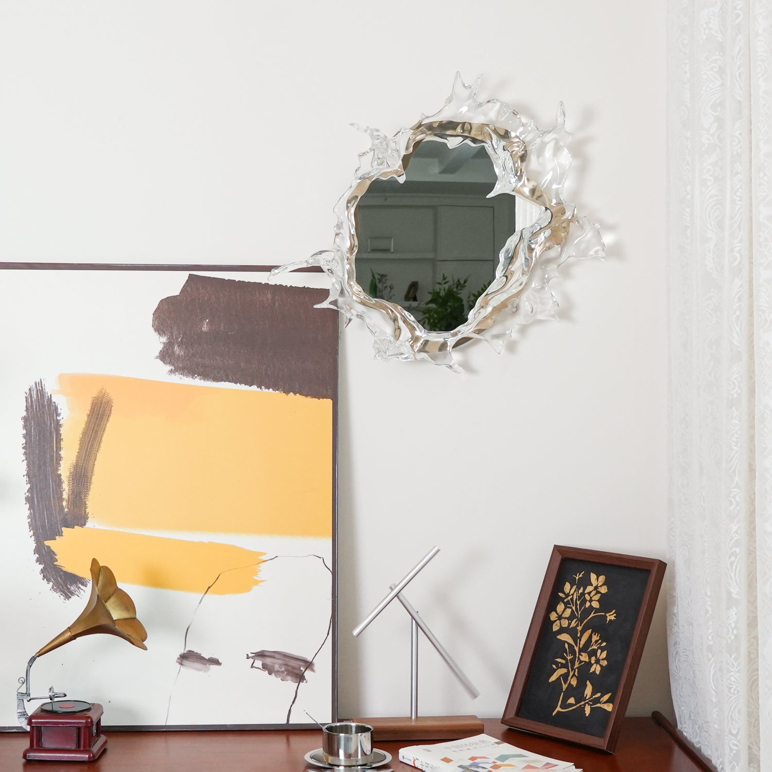 ウォータードロップミラーウォールランプ