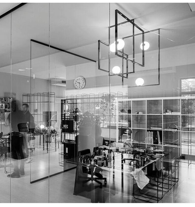 モンドリアンガラスシーリングライト