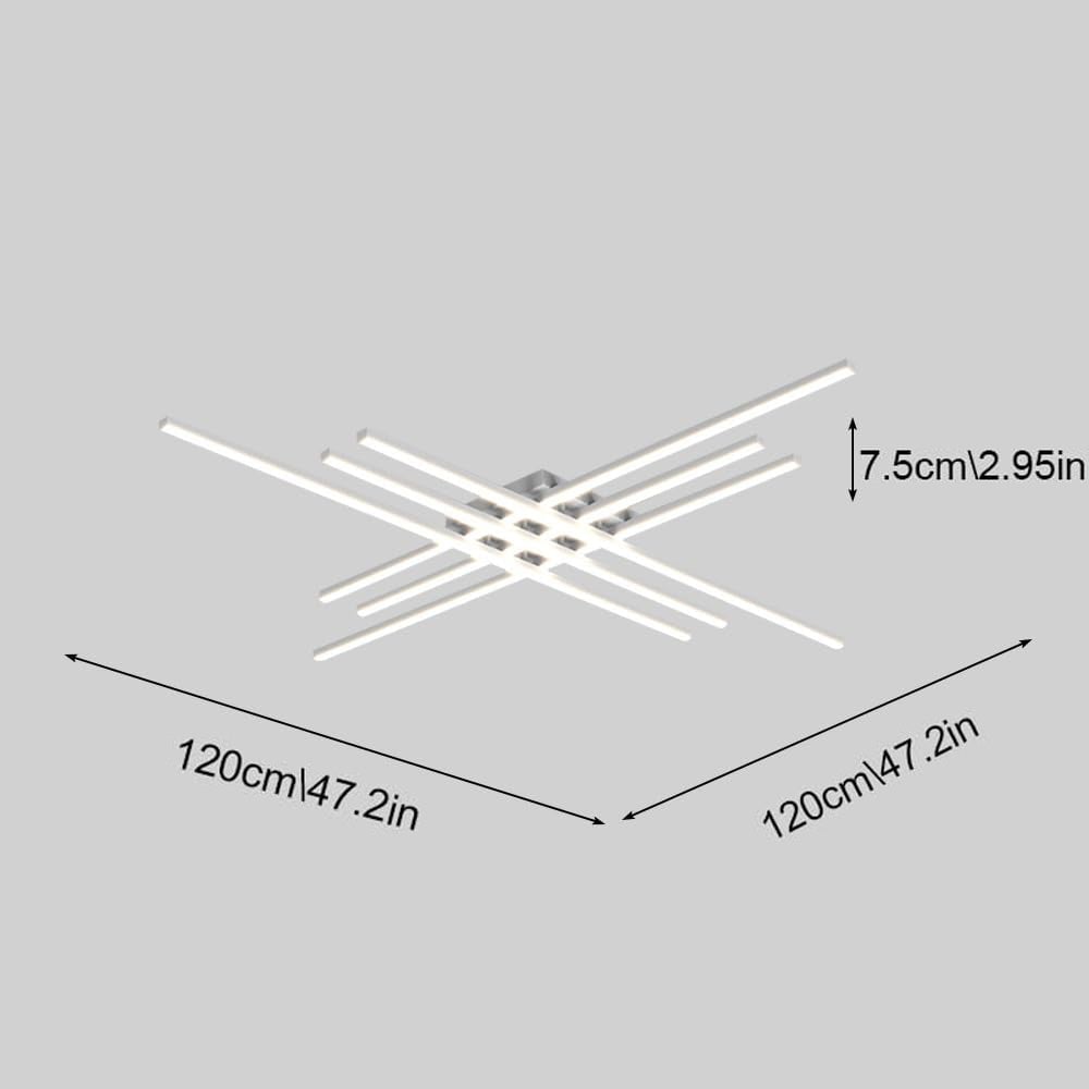インダストリアルミニマリストアイアンリビングルームセミフラッシュLEDシーリングライト